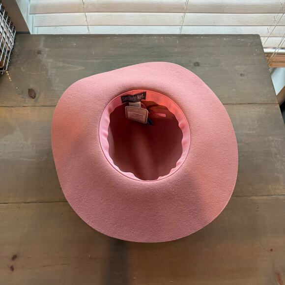 San Diego Hat Company Pink Wool Felt Fedora Gaga Joanne Sz O/S NWT - Picture 10 of 13